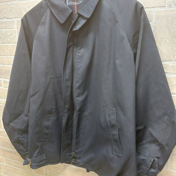 Burberrys Vintage Womens 14R Navy Harrington Jacket Nova Check Lining Excellent - Picture 4 of 16